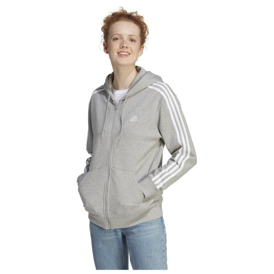 Adidas Γυναικεία ζακέτα Essentials 3-Stripes French Terry Full-Zip Regular Hoodie